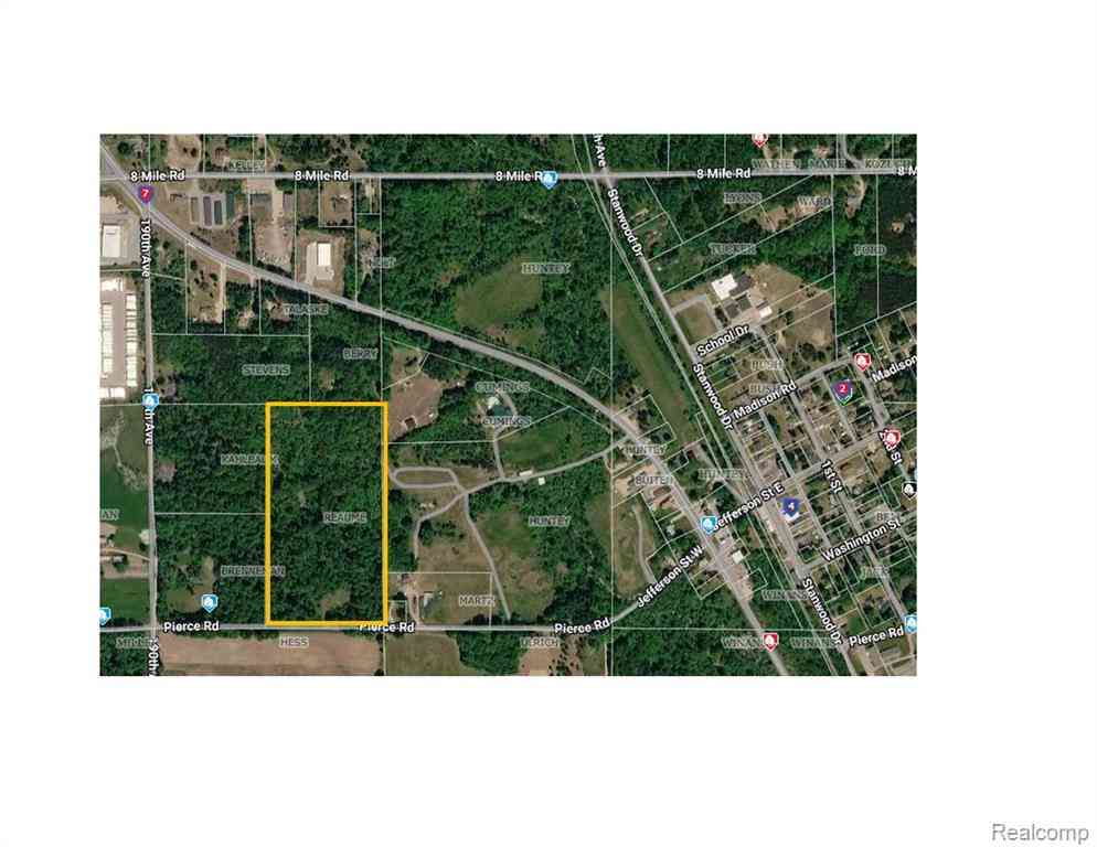 Vacant Land For Sale - 00 Pierce Road <br/> Mecosta County, Stanwood, MI 49346
