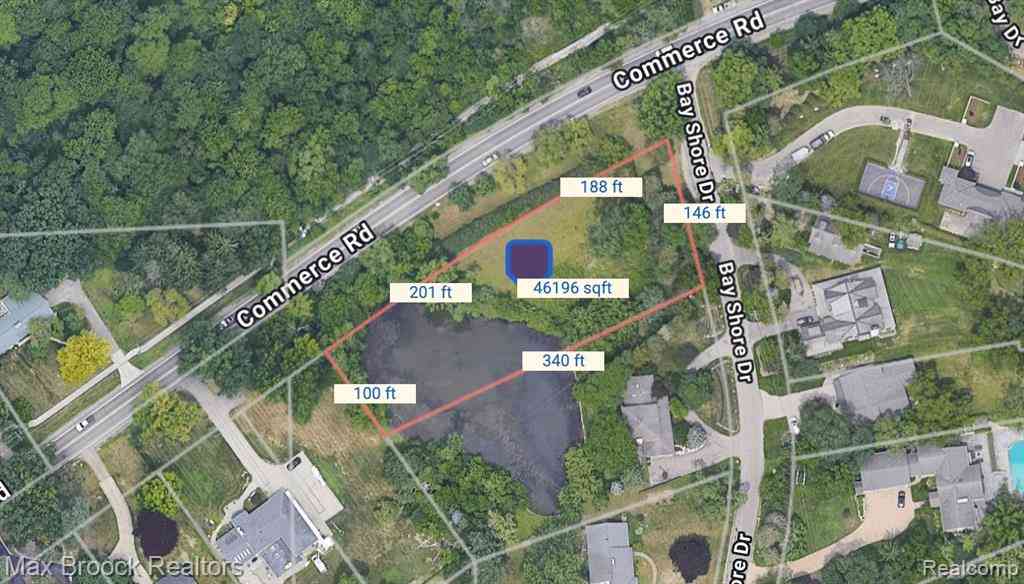 Vacant Land For Sale - 3012 Bay Shore Drive W W<br/> Orchard Lake, MI 48324