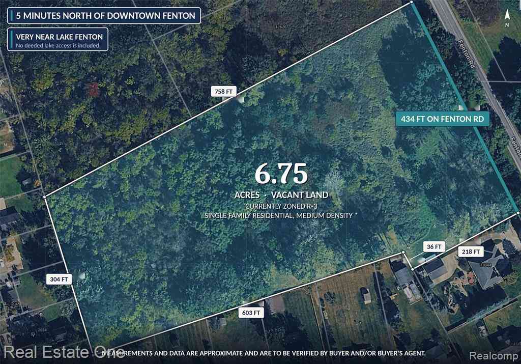 Vacant Land For Sale - N Fenton Road <br/> Genesee County, Fenton, MI 48430