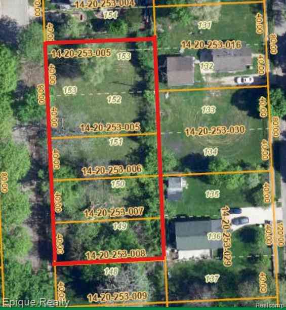 Vacant Land For Sale - 756 Young Street <br/> Oakland County, Pontiac, MI 48340