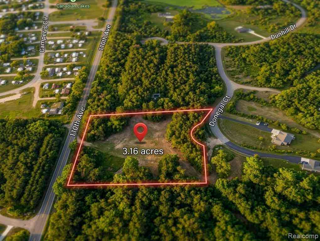 Vacant Land For Sale - 6627 Donegal Court <br/> Mecosta County, Stanwood, MI 49346