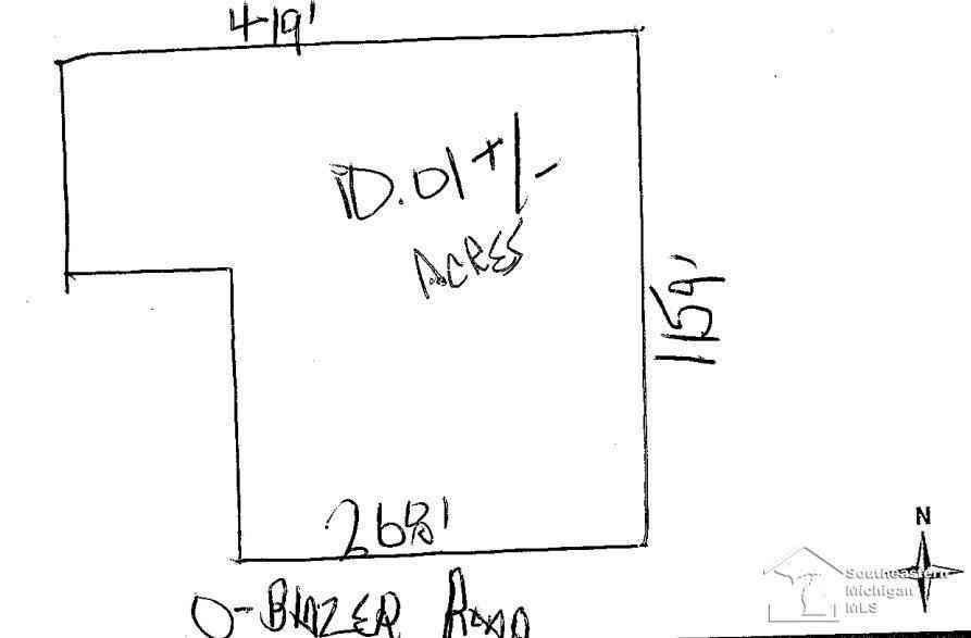 Vacant Land For Sale - Blazer Road <br/> Monroe County, Maybee, MI 48162