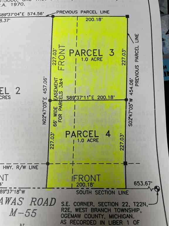 Vacant Land For Sale - W M-55  <br/> Ogemaw County, West Branch, MI 48661