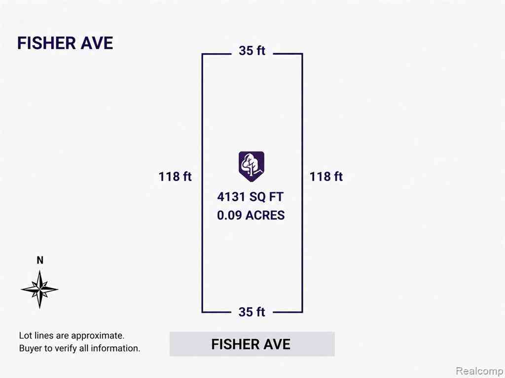 Vacant Land For Sale - 11251 Fisher Avenue <br/> Warren, MI 48089