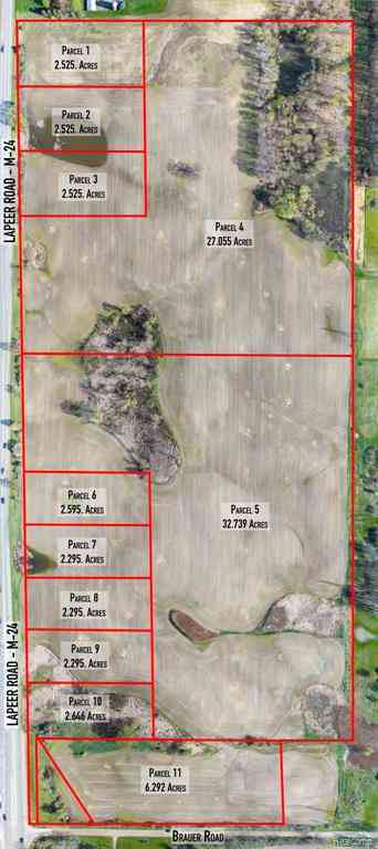 Vacant Land For Sale - PARCEL 4 Lapeer Road <br/> Metamora, MI 48371