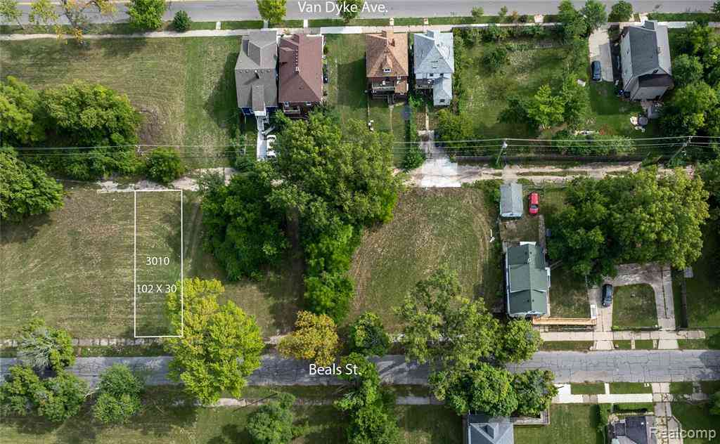 Vacant Land For Sale - 3010 Beals Street <br/> Detroit, MI 48214
