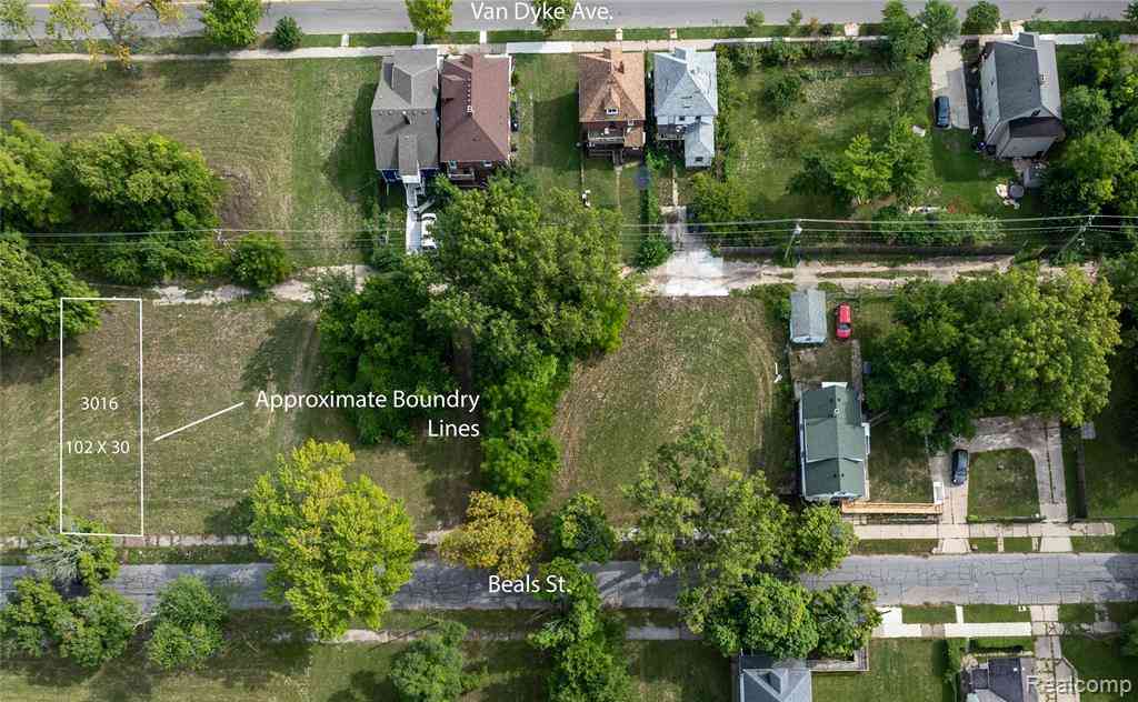 Vacant Land For Sale - 3016 Beals Street <br/> Detroit, MI 48214