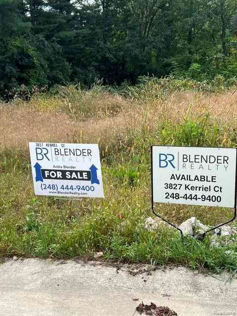 Vacant Land For Sale - 3827 Kerriel Court <br/> Commerce Twp, MI 48382