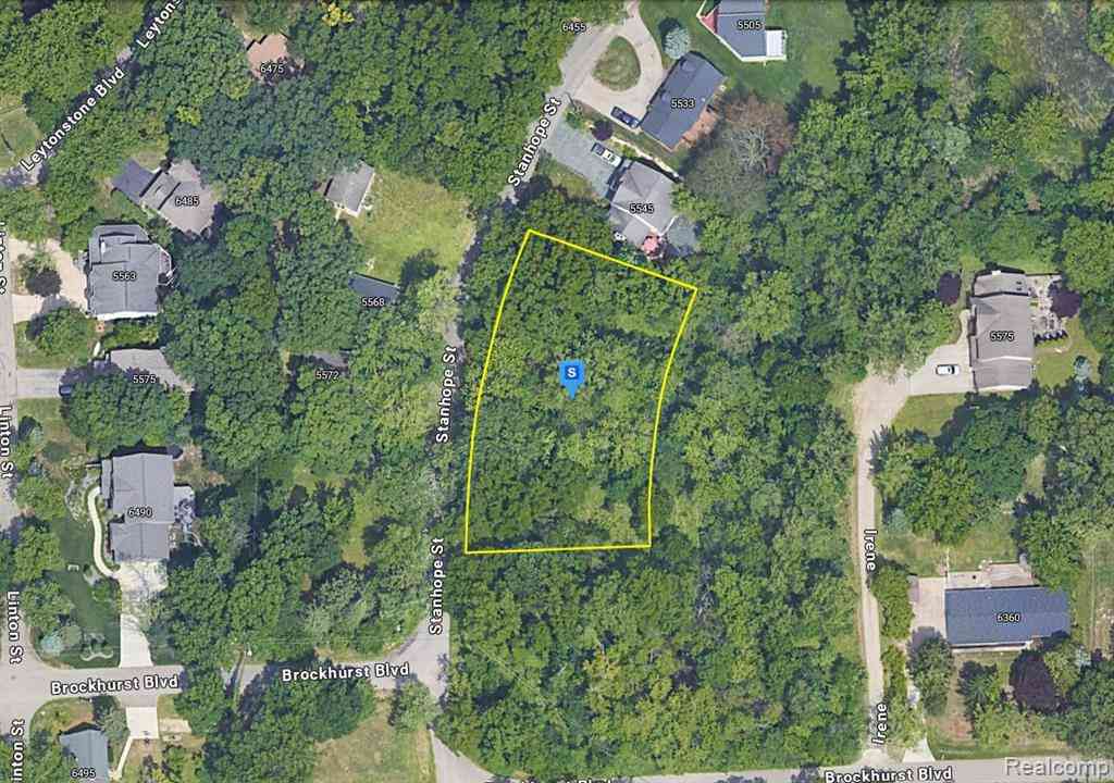 Vacant Land For Sale - 5555 Stanhope Street <br/> West Bloomfield, MI 48322