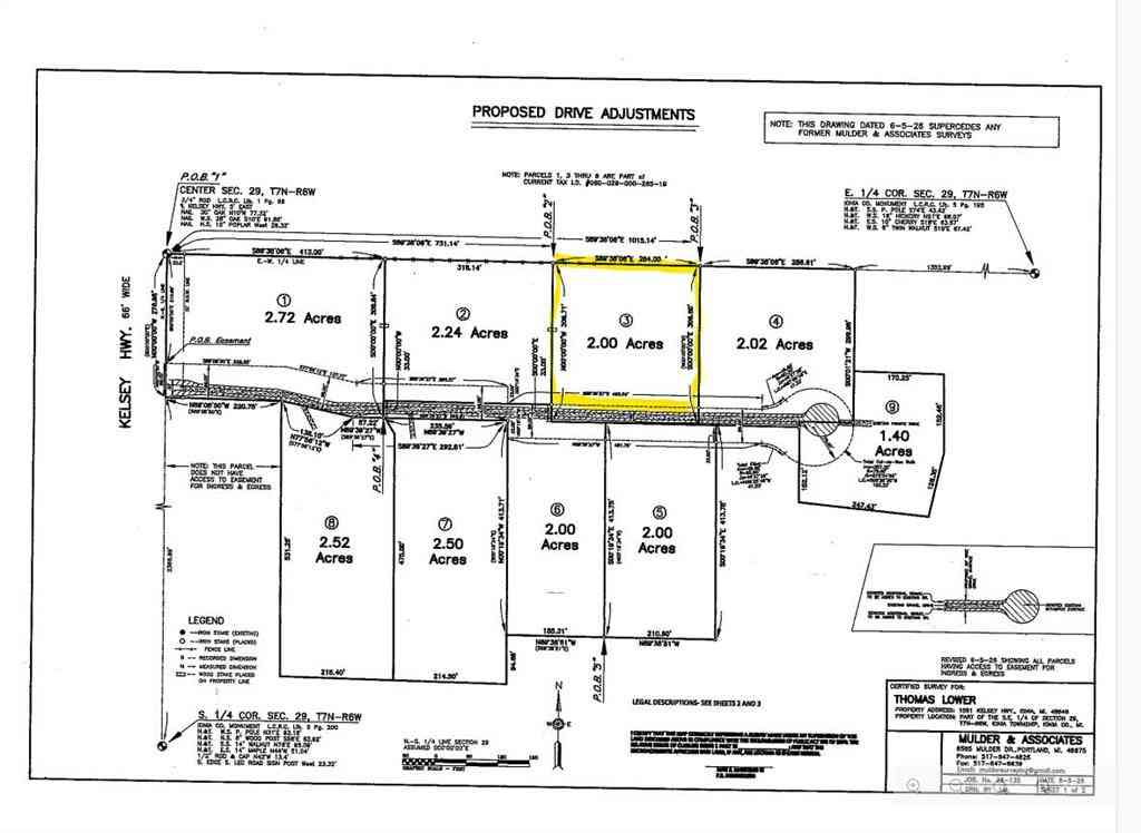 Vacant Land For Sale - PAR 3 1581 Kelsey  <br/> Ionia, MI 48846