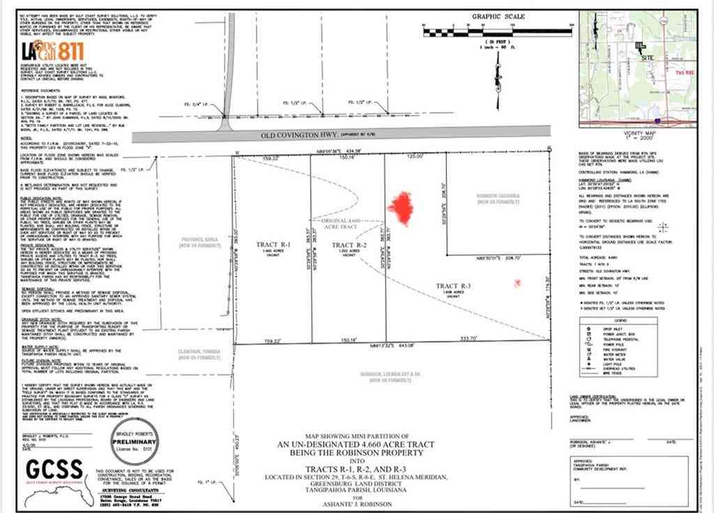 Vacant Land For Sale - TRACT 3 Old Covington Highway<br/> Hammond, LA 70403