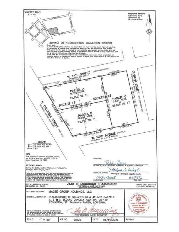 Vacant Land For Sale - 1218 N Columbia Street<br/> Covington, LA 70433