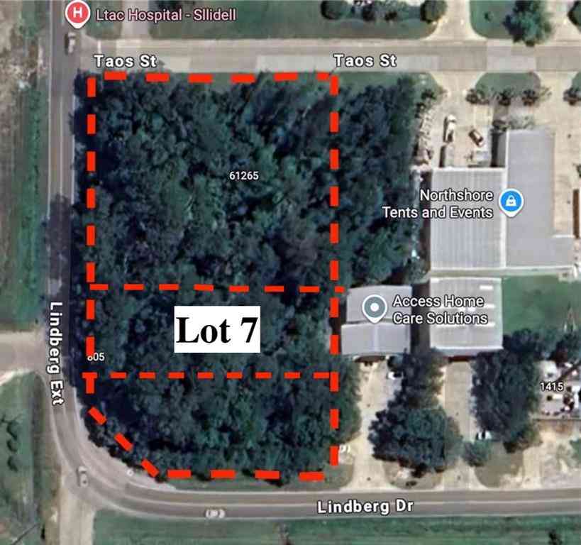 Vacant Land For Sale - LOT 7 Lindberg Drive<br/> Slidell, LA 70458