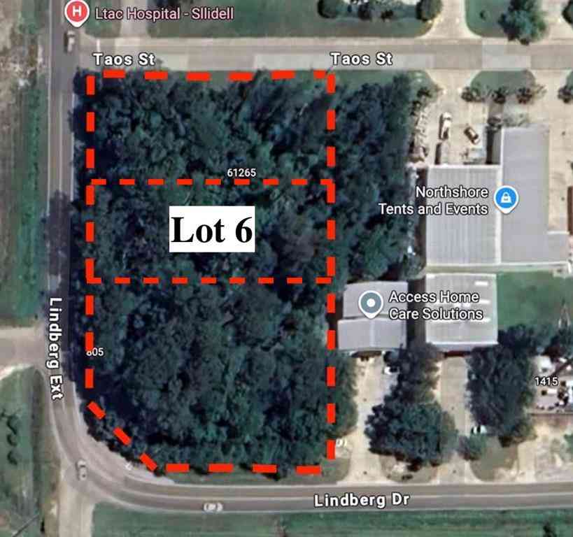 Vacant Land For Sale - LOT 6 Lindberg Drive<br/> Slidell, LA 70458