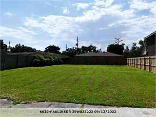 Vacant Land For Sale - 6636 Pauline Drive<br/> New Orleans, LA 70126