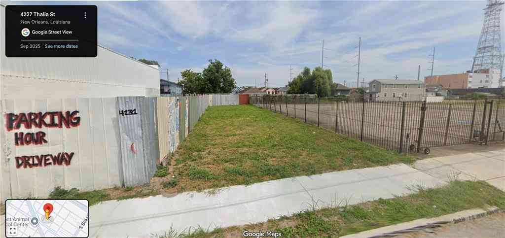 Vacant Land For Sale - 4227 Thalia Street<br/> New Orleans, LA 70125