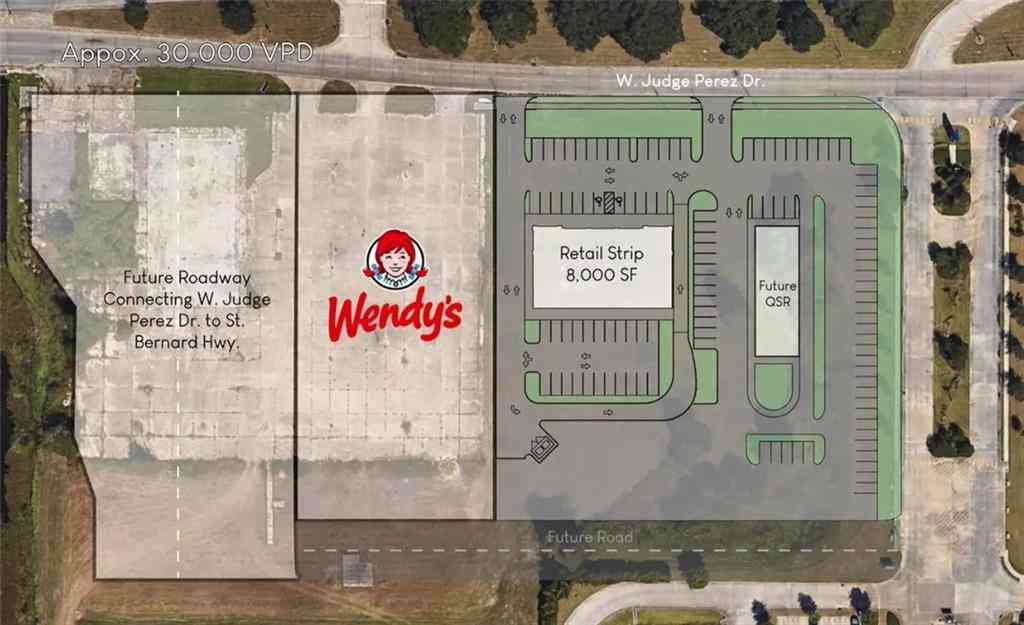 Vacant Land For Sale - 7950 W Judge Perez Drive<br/> Chalmette, LA 70043