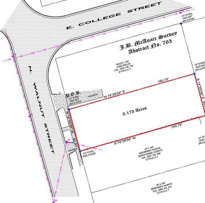 Vacant Land For Sale - 819 N Walnut Street<br/> Grayson County, Sherman, TX 75090