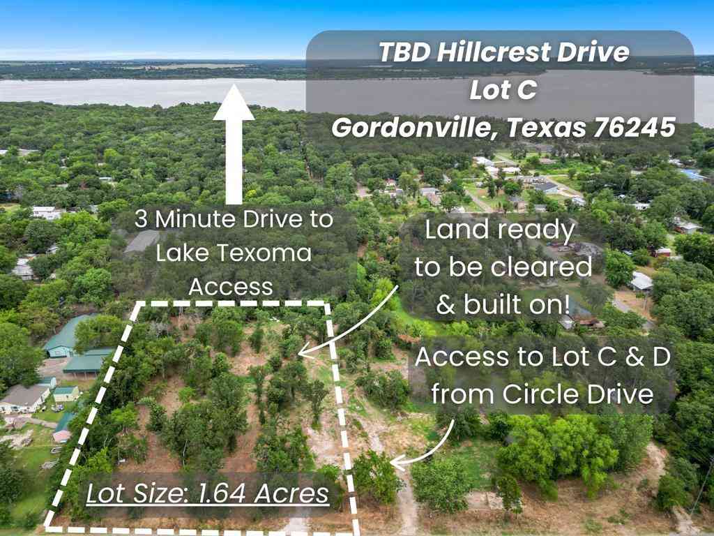 Vacant Land For Sale - TBD Hillcrest Circle<br/> Gordonville, TX 76245