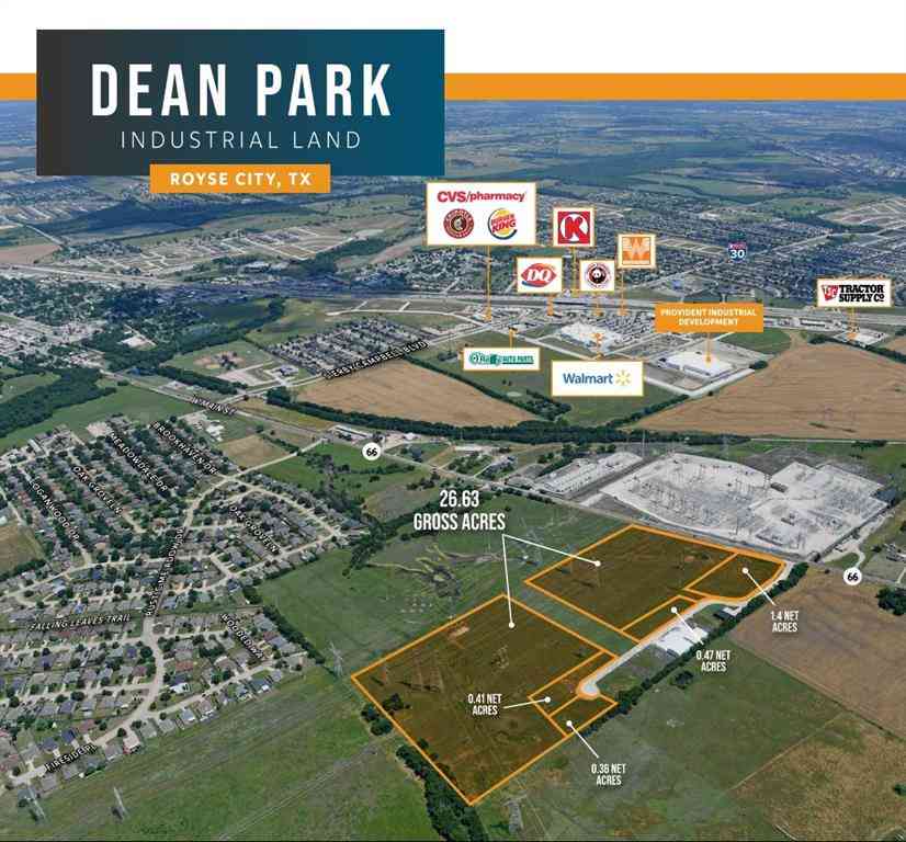 Vacant Land For Sale - 1580 W Main<br/> Rockwall County, Royse City, TX 75087