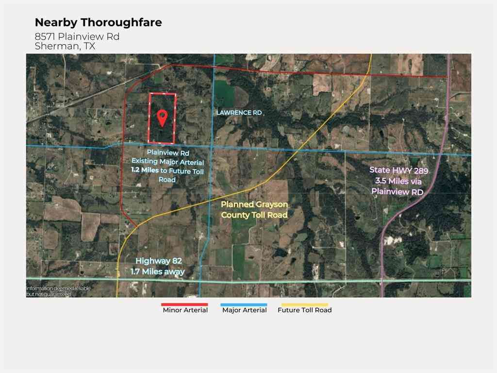 Vacant Land For Sale - 8571 Plainview Road<br/> Sherman, TX 75092