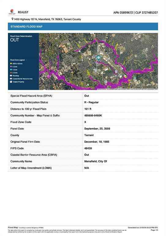 Vacant Land For Sale - 1410 Highway 157 N<br/> Mansfield, TX 76063
