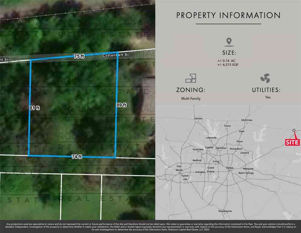Vacant Land For Sale - 3407 Cotton Belt Street<br/> Greenville, TX 75401