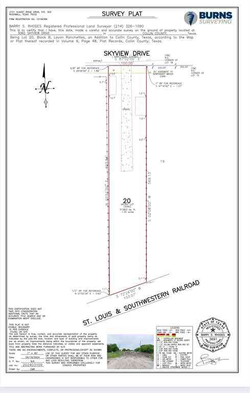 Vacant Land For Sale - 3060 Skyview Drive<br/> Wylie, TX 75098