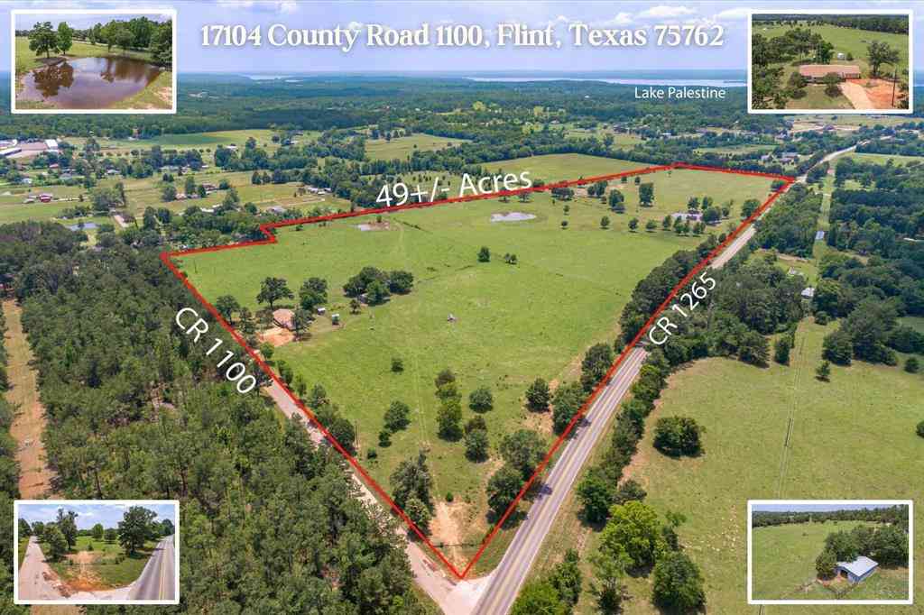 Vacant Land For Sale - 17104 County Road 1100<br/> Smith County, Flint, TX 75762