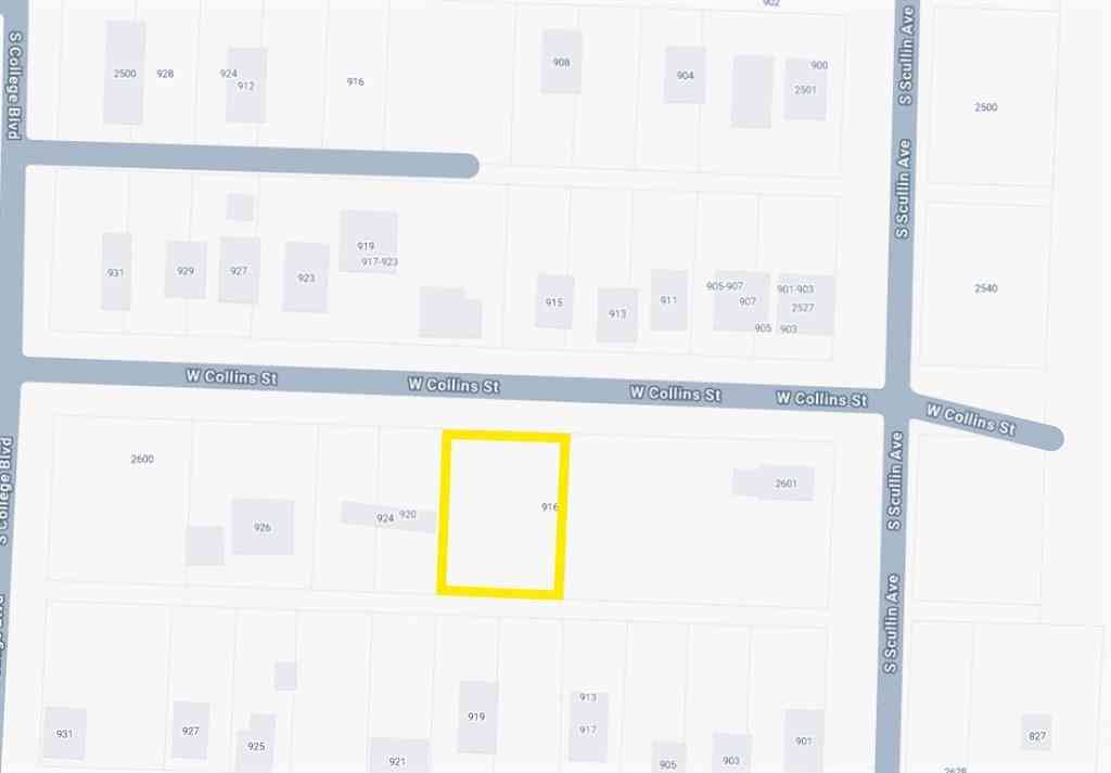 Vacant Land For Sale - 916 W Collins Street<br/> Denison, TX 75020