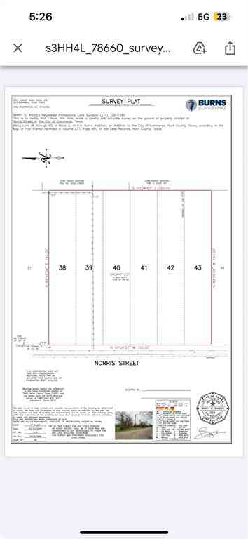 Vacant Land For Sale - TBD Norris Street<br/> Commerce, TX 75428