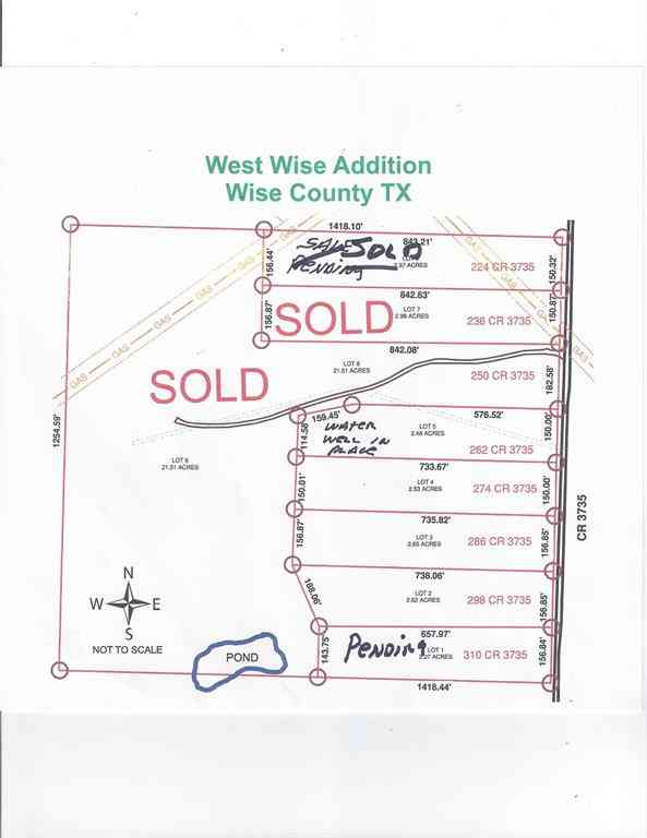 Vacant Land For Sale - 286 Cr 3735 Road<br/> Bridgeport, TX 76426
