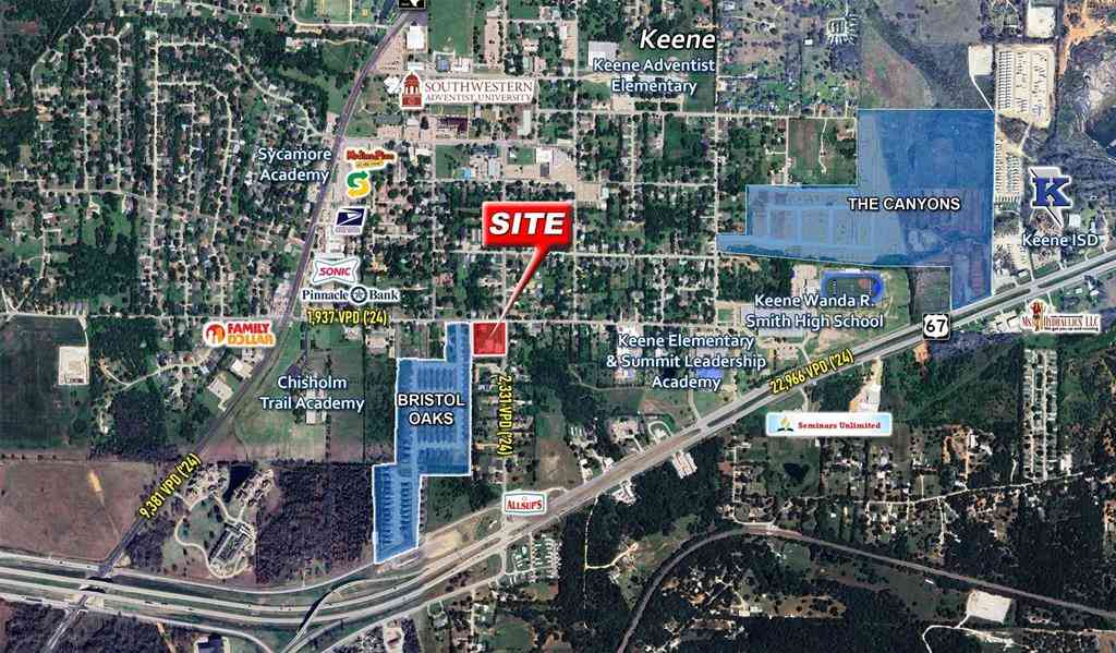 Vacant Land For Sale - 105 W 4th Street<br/> Keene, TX 76059