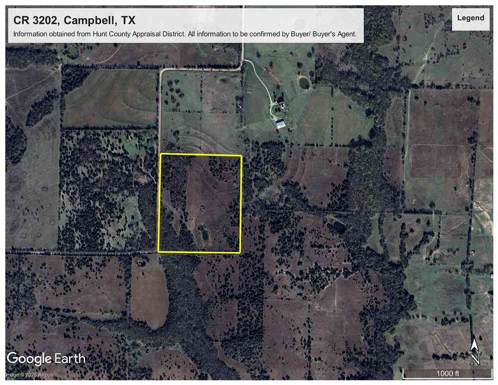 Vacant Land For Sale - 000 Cr 3202<br/> Hunt County, Campbell, TX 75422