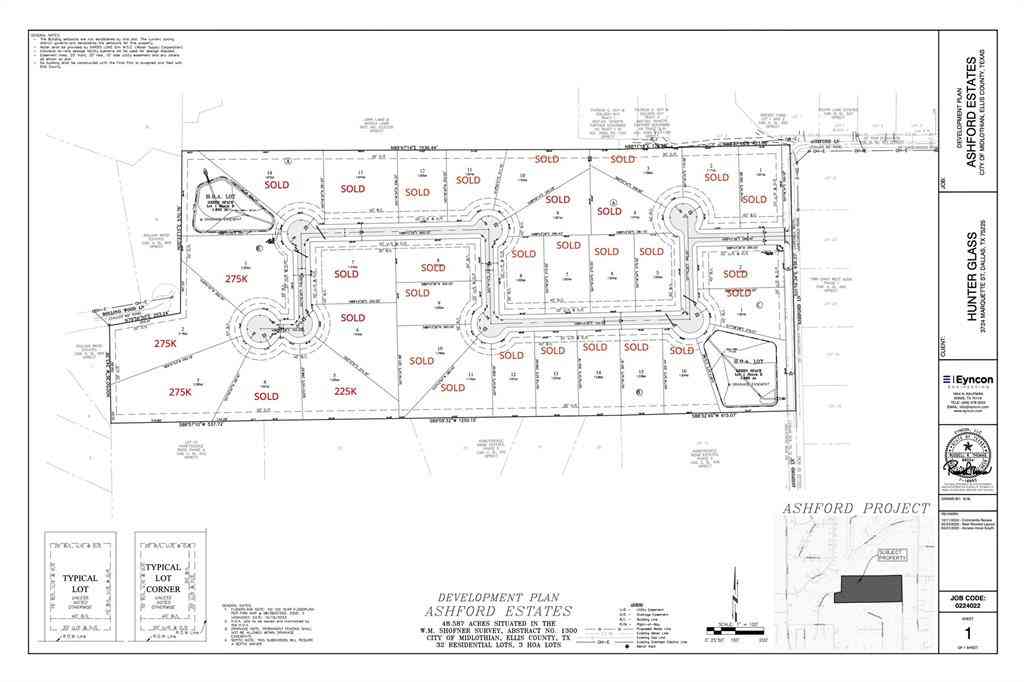 Vacant Land For Sale - LOT 5 Tbd Lane<br/> Ellis County, Midlothian, TX 76065