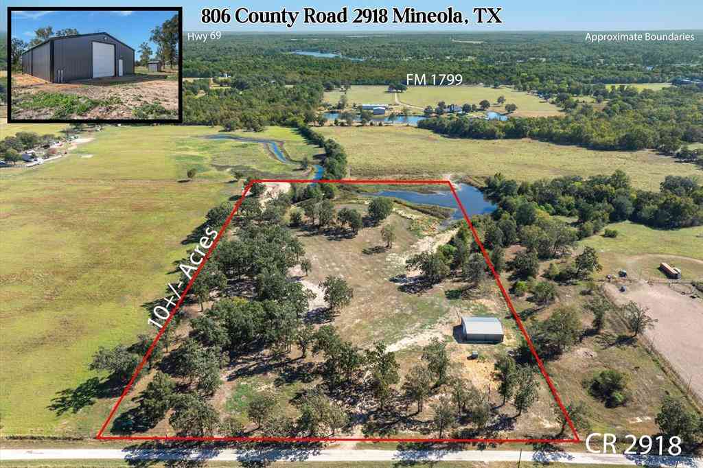 Vacant Land For Sale - 806 County Road 2918<br/> Mineola, TX 75410