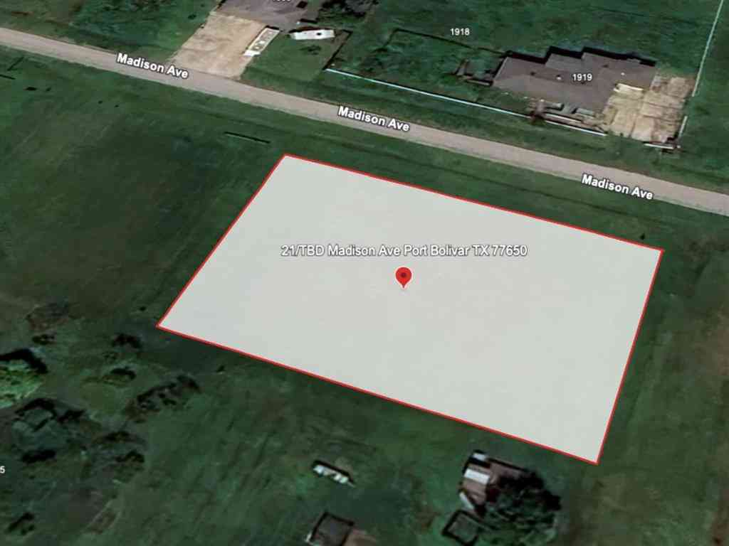 Vacant Land For Sale - 21 Tbd Madison Ave<br/> Port Bolivar, TX 77650
