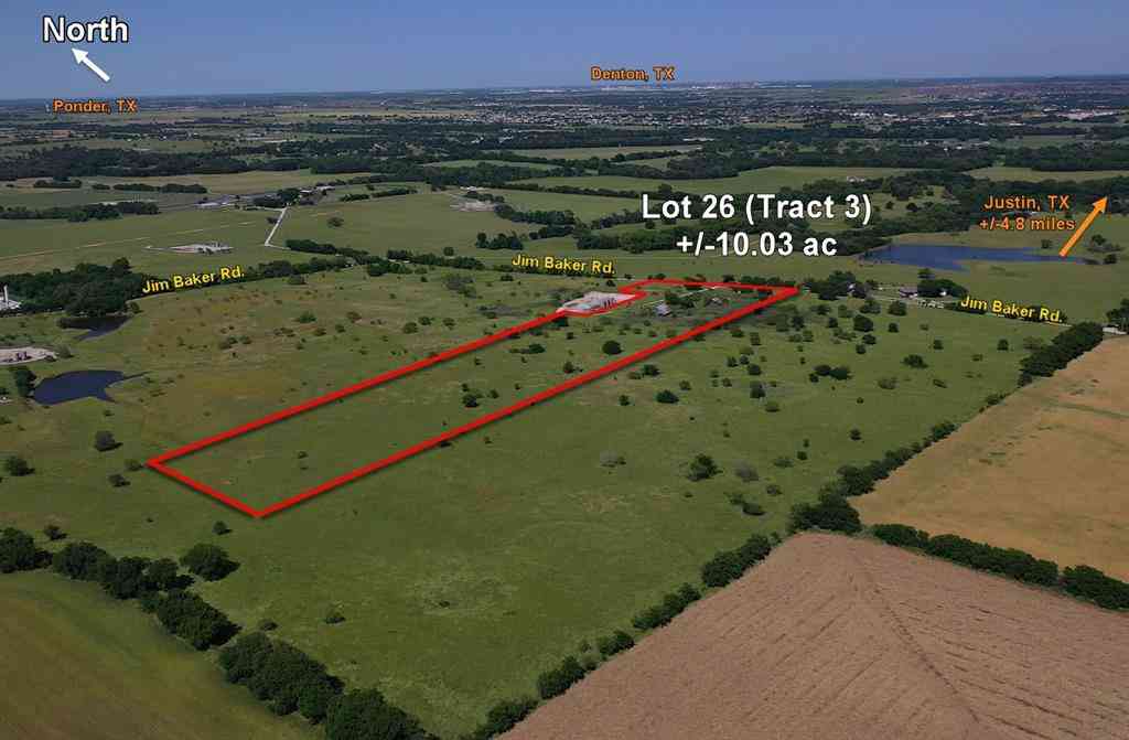 Vacant Land For Sale - LOT 26 Jim Baker Rd.<br/> Justin, TX 76247