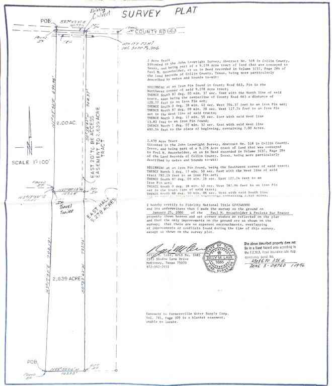 Vacant Land For Sale - 17454 County Road 663<br/> Collin County, Farmersville, TX 75442