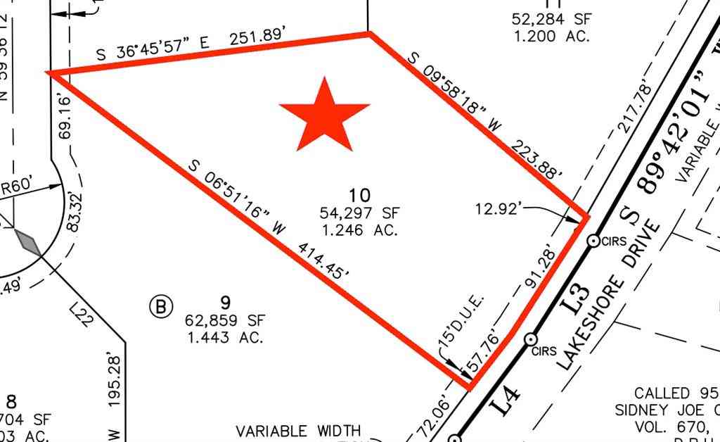 Vacant Land For Sale - TBD LOT 10 Lakeshore Drive<br/> Waxahachie, TX 75165