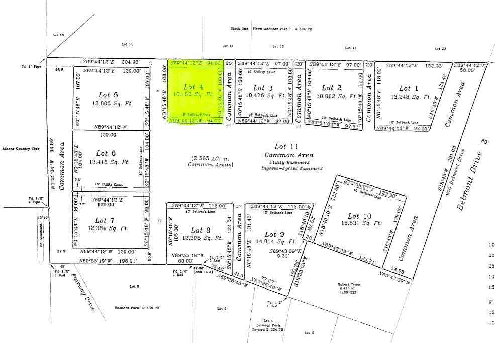 Vacant Land For Sale - LOT 4 Belmont Drive<br/> Athens, TX 75751