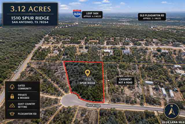 Vacant Land For Sale - 1510 Spur Rdg<br/> San Antonio, TX 78264