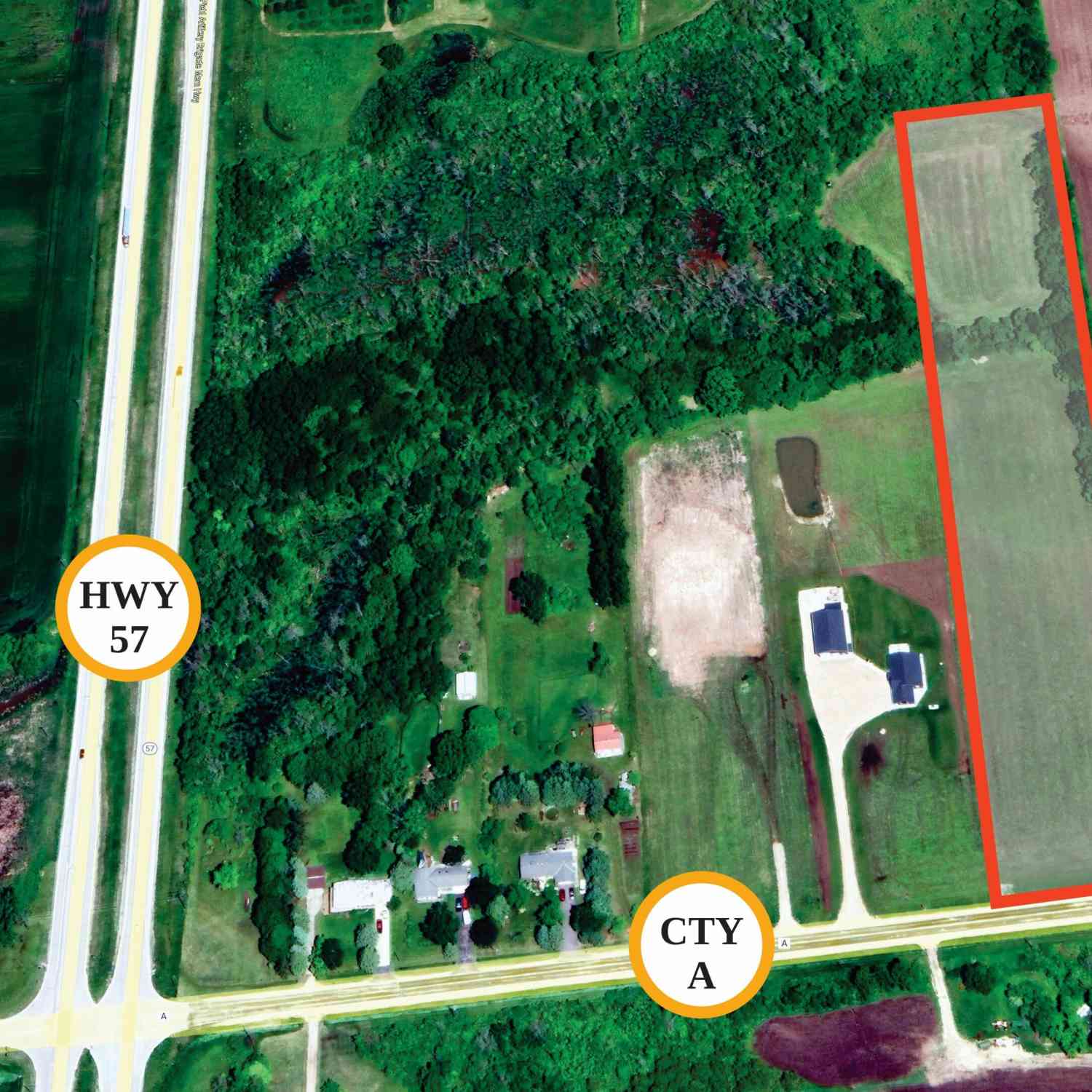 Vacant Land For Sale - LT2 County Road As<br/> Sheboygan County, Adell, WI 53093