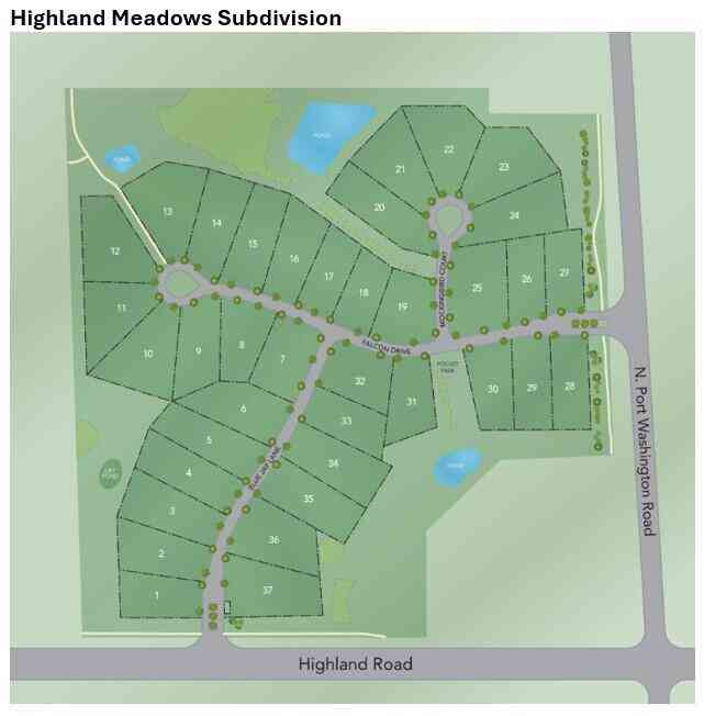 Vacant Land For Sale - LOT 21 Highland Meadows<br/> Mequon, WI 53097