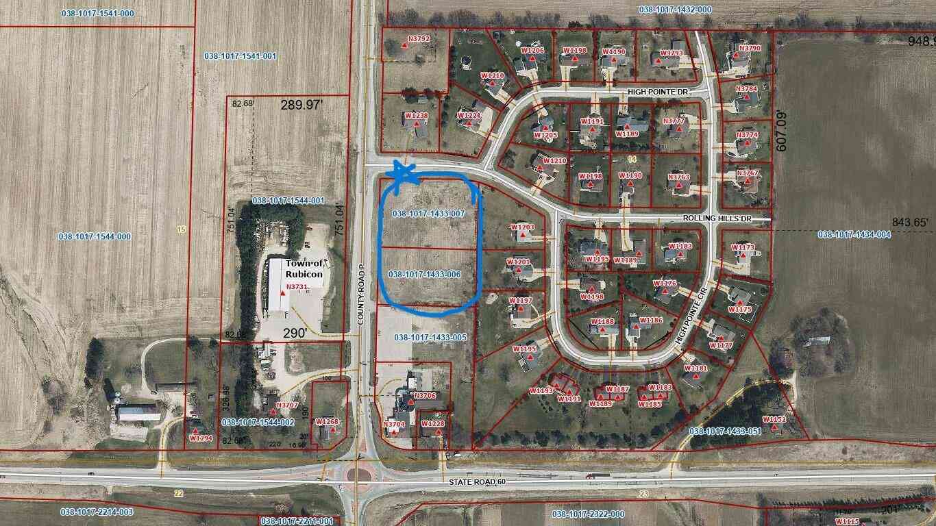 Vacant Land For Sale - LT2 Rolling Hills #LT3<br/> Rubicon, WI 53078