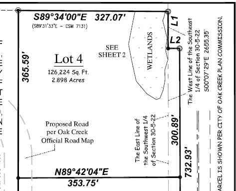 Vacant Land For Sale - LT4 S Judith<br/> Oak Creek, WI 53154