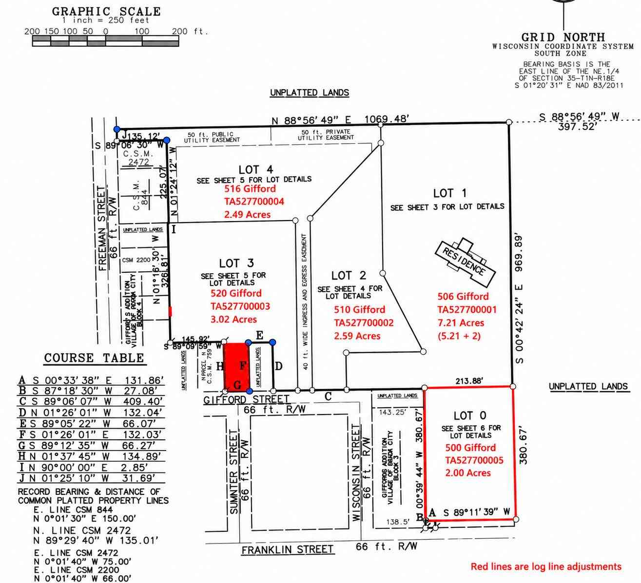 Vacant Land For Sale - LT3 Gifford<br/> Walworth County, Genoa City, WI 53128