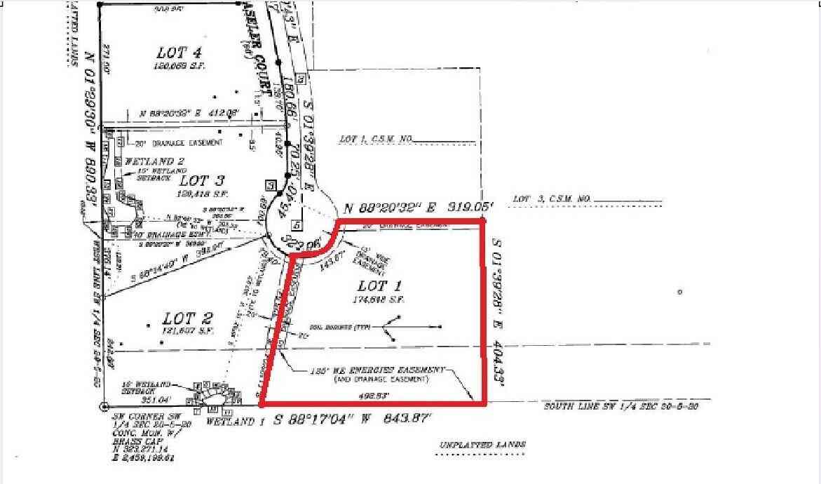 Vacant Land For Sale - LT1 Baseler<br/> Muskego, WI 53150