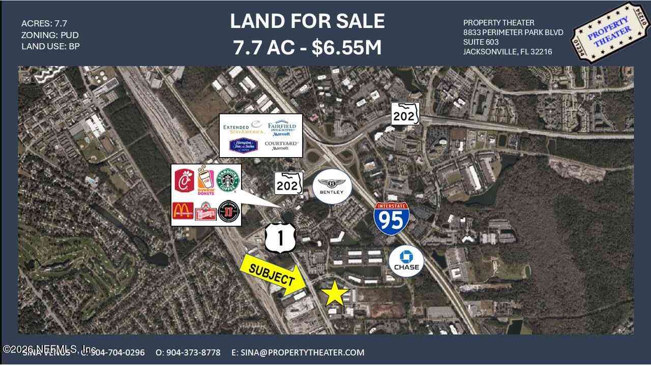 Vacant Land For Sale - 7425 Philips Highway<br/> Duval County, Jacksonville, FL 32256