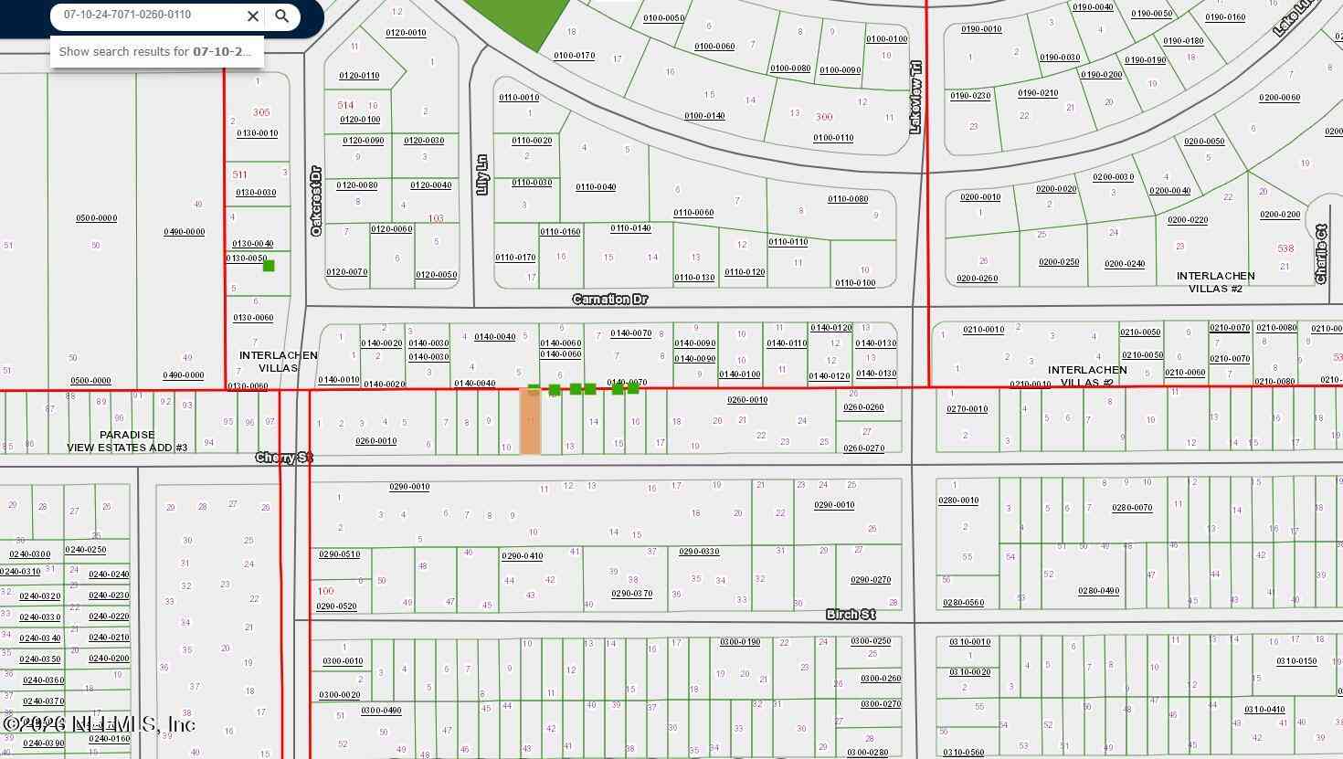 Vacant Land For Sale - 320 Cherry Street<br/> Interlachen, FL 32148